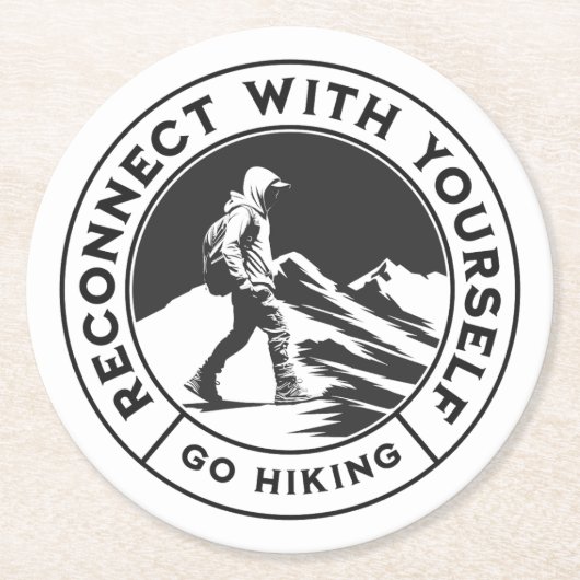 High Contrast Hiking Afbeelding op Onderzetter (Voorkant)