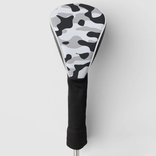High contrast urban camouflage golfheadcover (Voorkant)