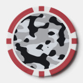 High contrast urban camouflage poker chips (Voorkant)