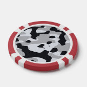High contrast urban camouflage poker chips (Enkel)