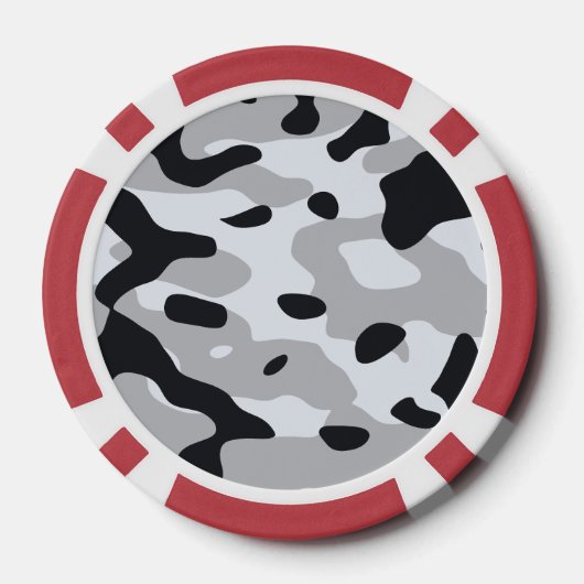 High contrast urban camouflage poker chips (Achterkant)