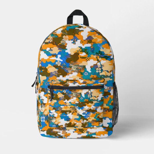 High-contrast Urban Digital Camouflage Pattern  Bedrukte Rugzak (Voorkant)