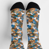 High-contrast Urban Digital Camouflage Pattern  Sokken (Top)