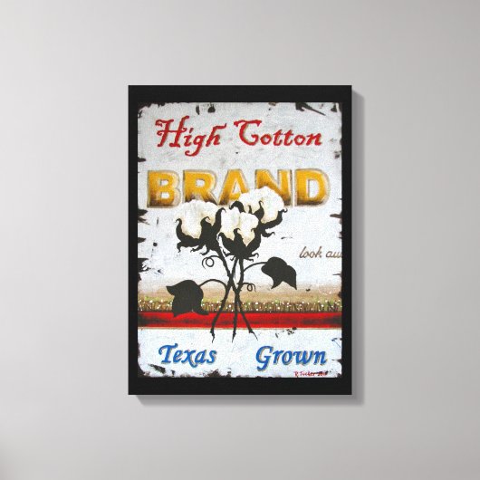 High Cotton Wrapped Canvas Afdruk (Voorkant)