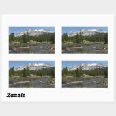 High Country Mountain Stream II in Yosemite Rechthoekige Sticker (Vel)