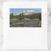 High Country Mountain Stream II in Yosemite Rechthoekige Sticker (Tas)