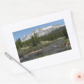High Country Mountain Stream II in Yosemite Rechthoekige Sticker (Envelop)