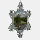 High Country Mountain Stream II in Yosemite Tin Sneeuwvlok Ornament (Links)