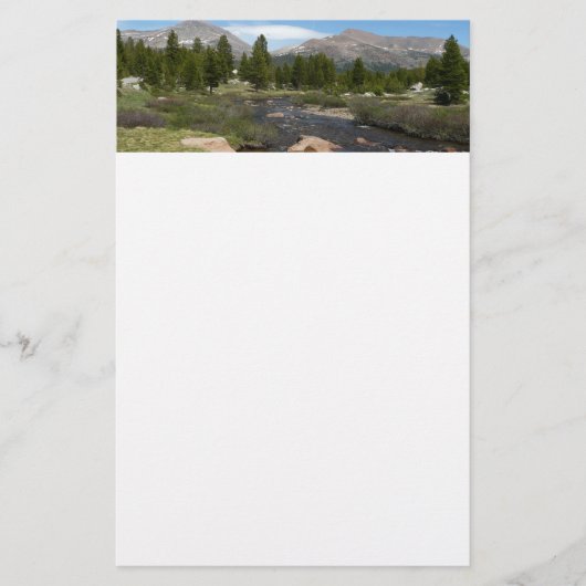 High Country Mountain Stream III in Yosemite Briefpapier (Voorkant)