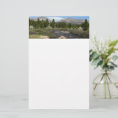 High Country Mountain Stream III in Yosemite Briefpapier (Staand voorkant)
