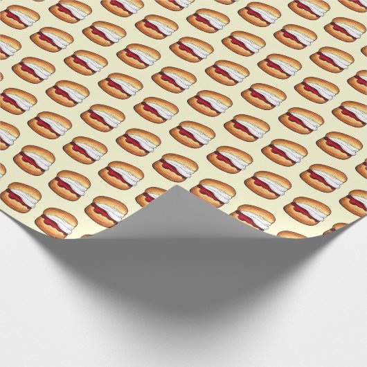 High Cream Tea Scone Jam UK British Bakery Food Cadeaupapier (Hoek)