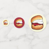 High Cream Tea Scone Jam UK British Bakery Food Confetti (Achterkanten)