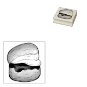 High Cream Tea Scone Jam UK British Bakery Food Rubberstempel (Gestempeld)