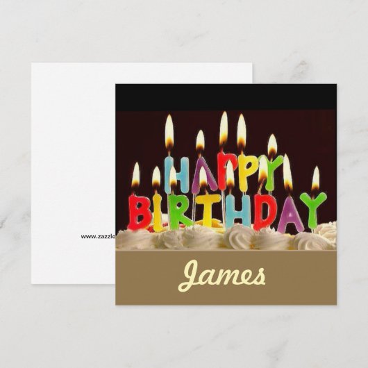 HIGH DEFINITION PRINT VERJAARDAG KAART (Voorkant / Achterkant)