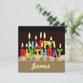 HIGH DEFINITION PRINT VERJAARDAG KAART (Staand voorkant)