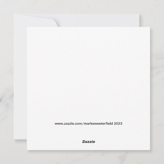 HIGH DEFINITION PRINT VERJAARDAG KAART (Achterkant)