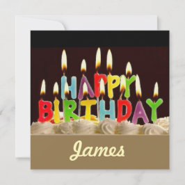 HIGH DEFINITION PRINT VERJAARDAG KAART