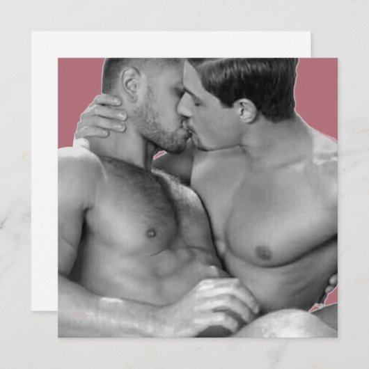 High Definition Print Vierkante Platte Kaart Hunks (Voorkant / Achterkant)