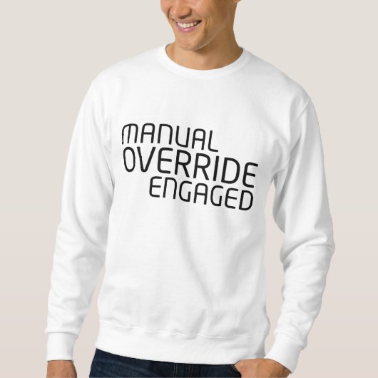 High-Density Minimalist Typography Crewneck Trui (Voorkant)