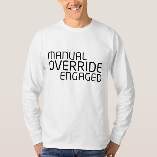 High-Density Minimalist Typography Long Sleeve T-shirt (Voorkant)