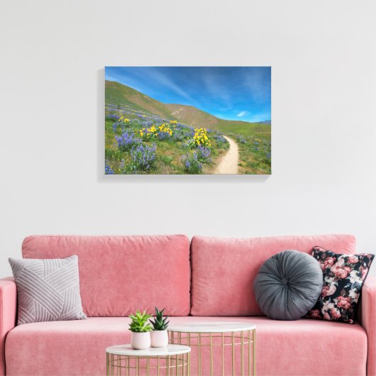 High Desert Spring Bloom Canvas Afdruk (Insitu (Woonkamer))
