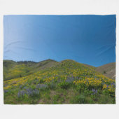High Desert Spring Bloom Fleece Deken (Voorkant (Horizontaal))