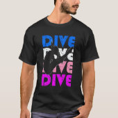 High Diving Quote Duik Springplank Duiker Meisjes  T-shirt (Voorkant)