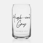High-end gay - De witte lotus Blikvorm Glas (Voorkant)