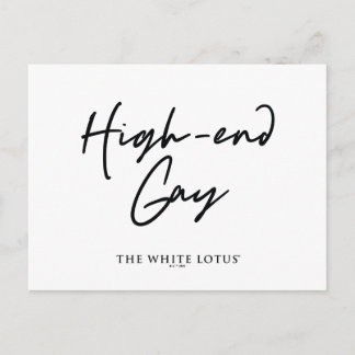 High-end gay - De witte lotus Briefkaart