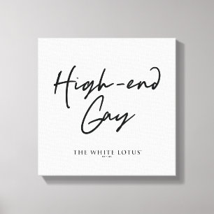High-end gay - De witte lotus Canvas Afdruk