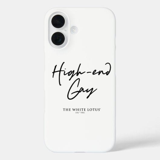 High-end gay - De witte lotus Case-Mate iPhone Case (Achterkant)