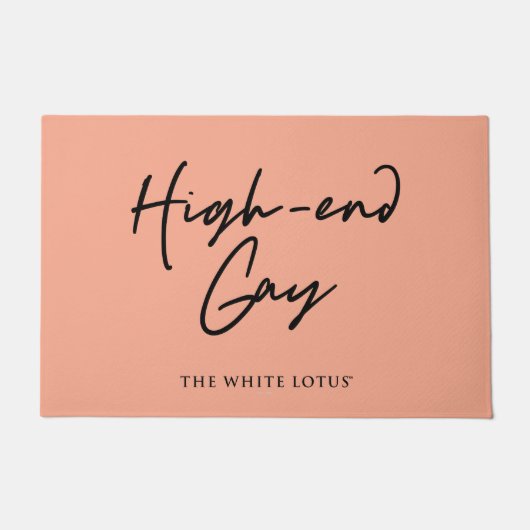 High-end gay - De witte lotus Deurmat (Voorkant)