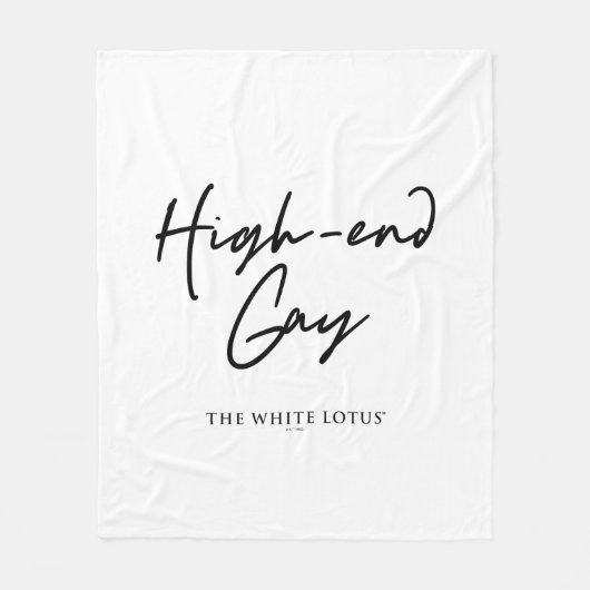 High-end gay - De witte lotus Fleece Deken (Voorkant)