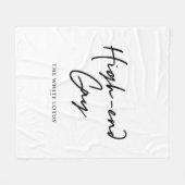 High-end gay - De witte lotus Fleece Deken (Voorkant (Horizontaal))