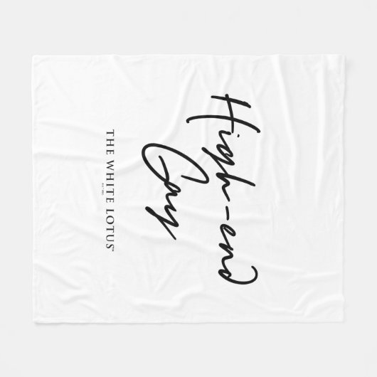 High-end gay - De witte lotus Fleece Deken (Voorkant (Horizontaal))