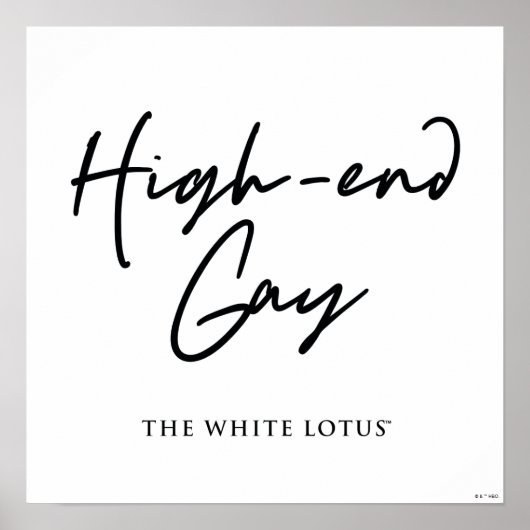 High-end gay - De witte lotus Poster (Voorkant)