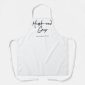 High-end gay - De witte lotus Schort (Voorkant)