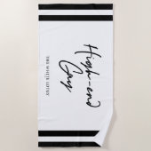 High-end gay - De witte lotus Strandlaken (Voorkant)