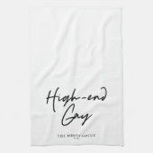 High-end gay - De witte lotus Theedoek (Verticaal)
