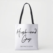 High-end gay - De witte lotus Tote Bag (Voorkant)