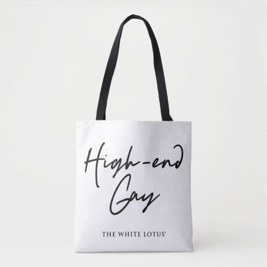 High-end gay - De witte lotus Tote Bag (Voorkant)
