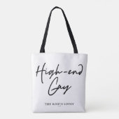 High-end gay - De witte lotus Tote Bag (Achterkant)