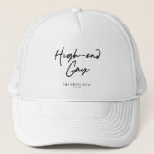 High-end gay - De witte lotus Trucker Pet (Voorkant)