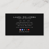 High-End Luxury Business Cards Visitekaartje (Achterkant)