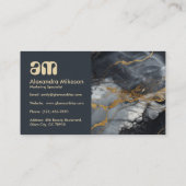 High-End Marmer Zakelijk Branding Visitekaartje (Achterkant)