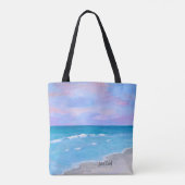 High-end Sunset Beach Tote Bag (Achterkant)