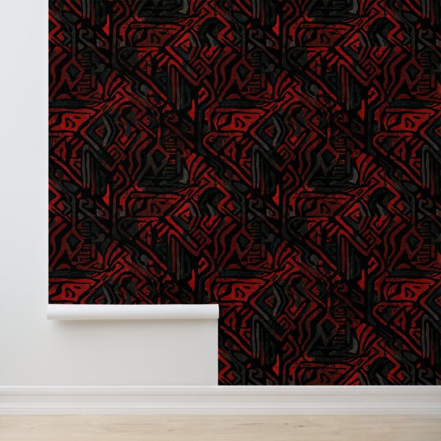 High End Textured African Regal Design Behang (Applicatie)