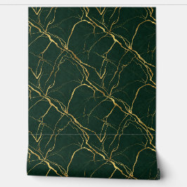 High End Textured Gold Accent Marble  Behang