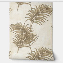 High End Textured Palm Leaf Design Behang