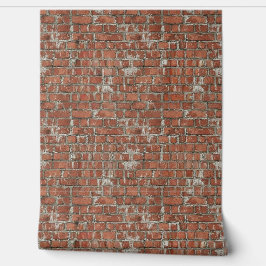 High End Textured Red Brick Distressed Design Behang